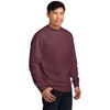 District DT6104 V.I.T. Fleece Crew - Heathered Cardinal