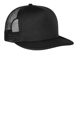 District DT624 Flat Bill Snapback Trucker Cap - 