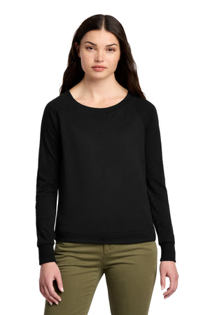 District DT672 Women's Featherweight French Terry Long Sleeve Crewneck - 