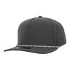 10 10 Hats R615 Black 5 Panel Rope Hat