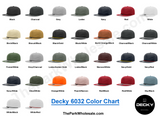 Decky 6032 - Classic Rope Cap, 5 Panel Flat Bill Hat, Snapback - CASE Pricing