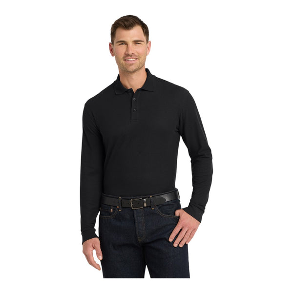 Port Authority K100LS Long Sleeve Core Classic Pique Polo
