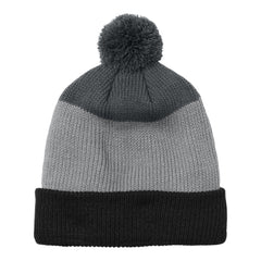 Port Authority C979 Cozy Striped Pom Beanie - 