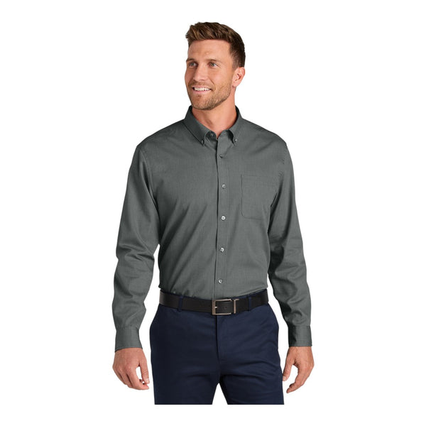 Port Authority W816 Long Sleeve Nailhead Easy Care Shirt