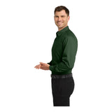 Port Authority W100 Long Sleeve Carefree Poplin Shirt