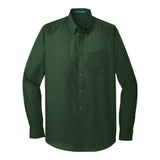 Port Authority W100 Long Sleeve Carefree Poplin Shirt