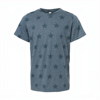 Code Five2229 Youth Star Print Tee