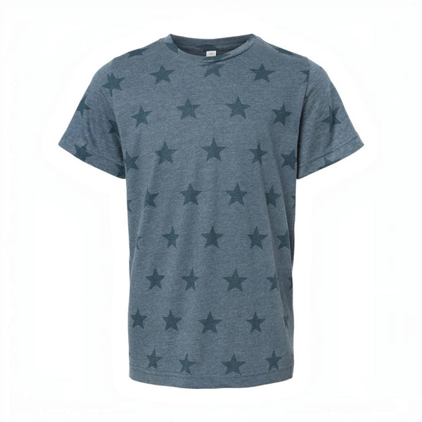Code Five2229 Youth Star Print Tee