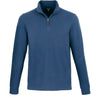 Elevate TM18312 Men's HUDSON Eco Knit Quarter Zip Ribbed Sweater