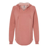 Independent Trading Co PRM2500 Women’s Lightweight California Wave Wash Hooded Sweatshirt