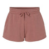 Independent Trading Co PRM20SRT Womens Lightweight California Wave Wash Fleece Shorts