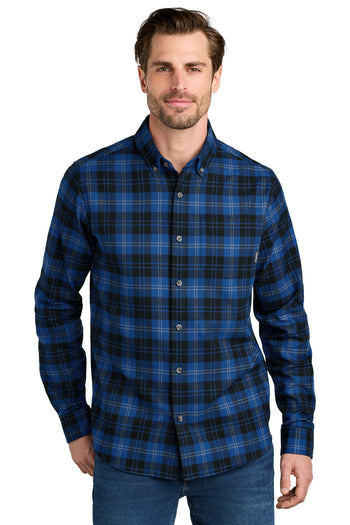 Eddie Bauer EB610 Long Sleeve Favorite Flannel Plaid Shirt
