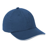 Port Authority C830 Sandwich Bill Cap with Striped Closure