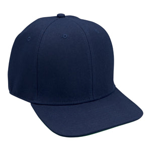 Cobra FB-6 6-Panel Wool Blend Flat Bill Cap - 