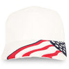 Nissun U.S.A. Flag on Bill Cap, USA Flag Hat - FLAG.B