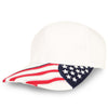 Nissun U.S.A. Flag on Bill Cap, USA Flag Hat - FLAG.B