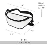 Nissun Large Clear Fanny Pack FP3141