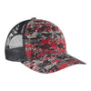 Port Authority C114 Digi Camo Snapback Trucker Cap