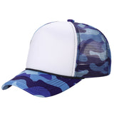Unbranded Camo Foam Trucker Hat, Blank Mesh Camouflage Cap