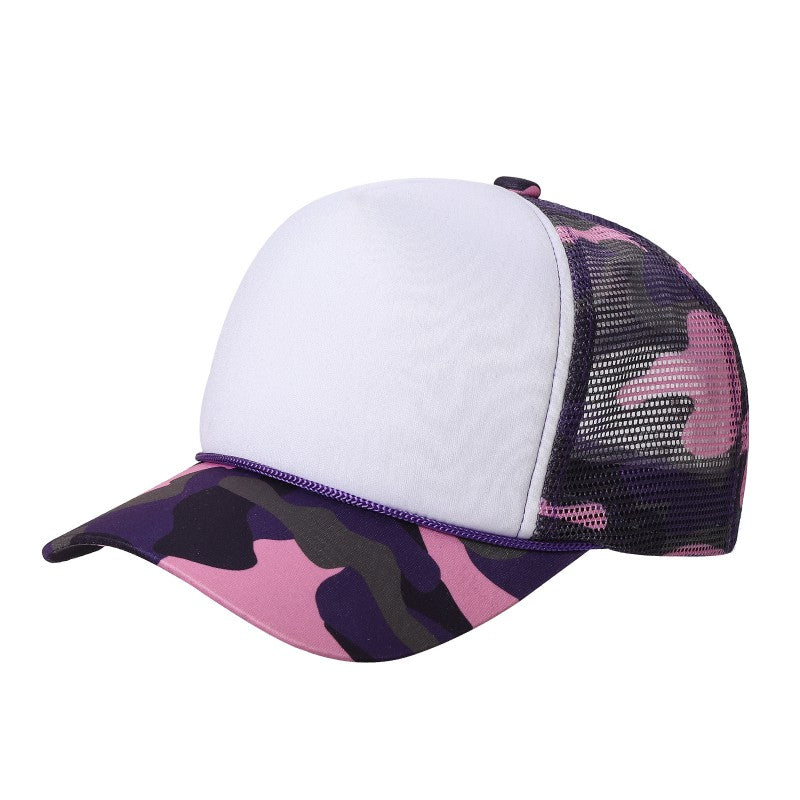 Unbranded Camo Foam Trucker Hat, Blank Mesh Camouflage Cap Unbranded Camo Foam Trucker Hat, Blank Mesh Camouflage Cap