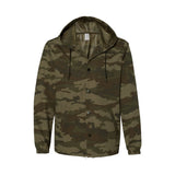Independent Trading Co EXP95NB Men's Water-Resistant Hooded Windbreaker