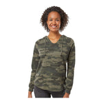 Independent Trading Co PRM2500 Women’s Lightweight California Wave Wash Hooded Sweatshirt