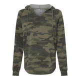 Independent Trading Co PRM2500 Women’s Lightweight California Wave Wash Hooded Sweatshirt