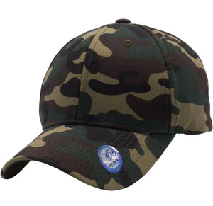 Pit Bull PB128C Hook and Loop Backstrap Camo Curved Hat Camouflage Cap - 