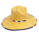 Goldcoast Kenny Festi Americana Underbrim, US Flag Straw Lifeguard Hat