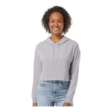 Independent Trading Co AFX64CRP Women's Lightweight Crop Hooded Sweatshirt