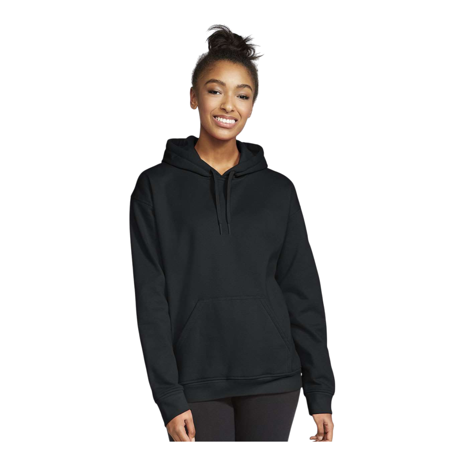 Gildan Men's DryBlend Hoodie - Heather Sport Dark Blue, Large, Moisture-Wicking Pullover With Pouch Pocket - View #9
