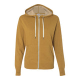 Independent Trading Co PRM90HTZ Unisex Heathered French Terry Full-Zip Hooded Sweatshirt
