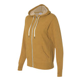 Independent Trading Co PRM90HTZ Unisex Heathered French Terry Full-Zip Hooded Sweatshirt