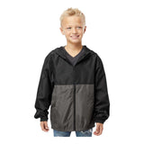 Independent Trading Co EXP24YWZ Youth Lightweight Windbreaker Full-Zip Jacket