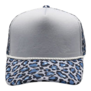PitBull SPG21 5 Panel Leopard Sponge Trucker - 