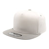PitBull PB292 5 Panel Cream Two-Tone Flat Bill Snapback Cap