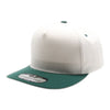 PitBull PB292 5 Panel Cream Two-Tone Flat Bill Snapback Cap