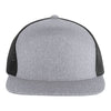 Pacific Headwear P710 Heather 6-Panel Arch Trucker Snapback Cap