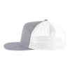 Pacific Headwear P710 Heather 6-Panel Arch Trucker Snapback Cap
