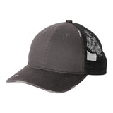 Port Authority C600 Distressed Mesh Back Cap