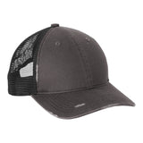 Port Authority C600 Distressed Mesh Back Cap