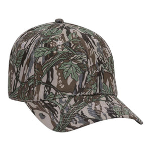 OTTO CAP 77-379 OTTO FLEX Fitted Camouflage 6 Panel Low Profile Baseball Cap - 