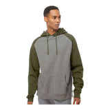 Independent Trading Co IND40RP Unisex Raglan Hooded Sweatshirt