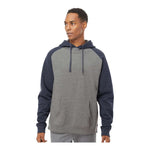 Independent Trading Co IND40RP Unisex Raglan Hooded Sweatshirt