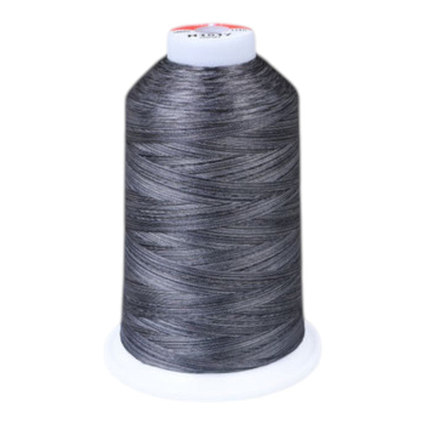 Gingko 921 PolySHINE #40 1000M Small Cone Embroidery Threads-Multi Gray