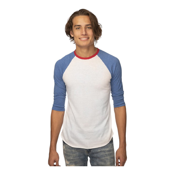 Royal Apparel Unisex Americana Raglan Baseball T-Shirt – Style 17160 Made in USA