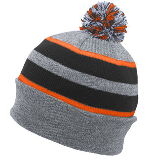 Pacific Headwear 641K Knit Fold Over Pom-Pom Beanie - 