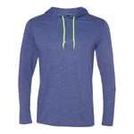 Gildan 987 Men's Softstyle Lightweight Hooded Long Sleeve T-Shirt