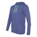 Gildan 987 Men's Softstyle Lightweight Hooded Long Sleeve T-Shirt