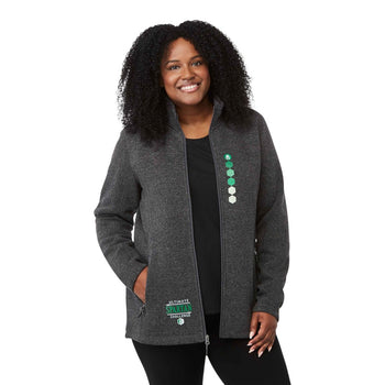 Elevate TM98147 Women’s DARNELL Eco Knit Full Zip Sweater